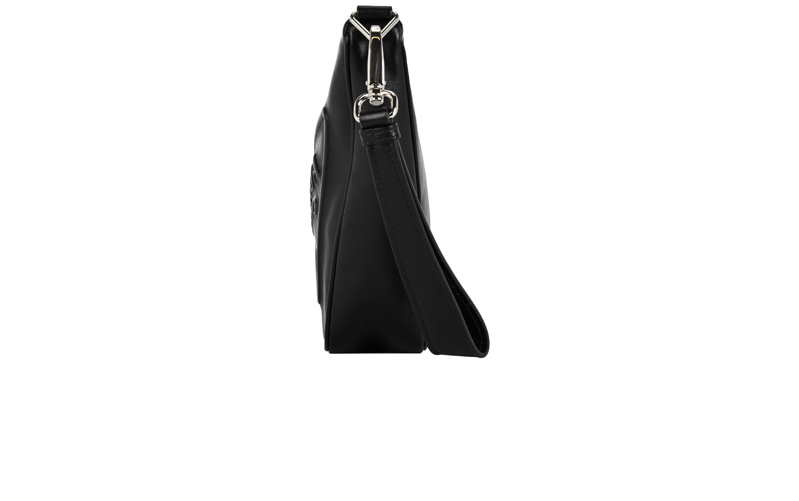 Triangle Clutch, &pound;550, Handbags, Black, Leather, Bottom view